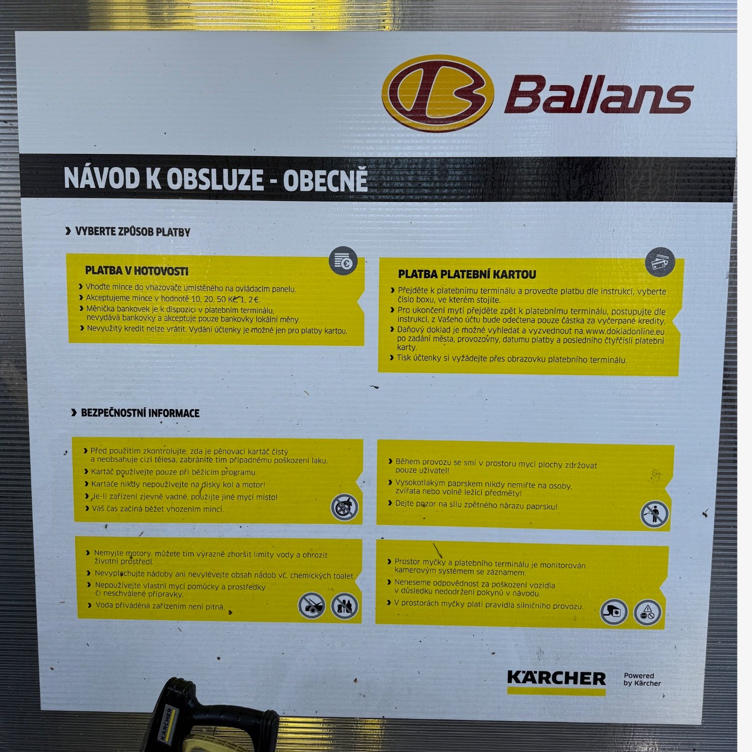 Ballans bezkontaktní myčka Praha 10 Michle