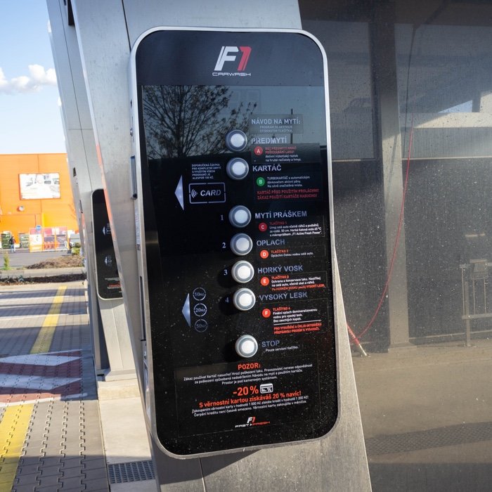 Myčka F1 CarWash Europark Štěrboholy