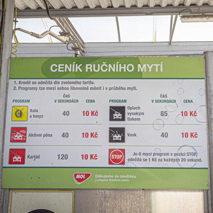 Myčka Mol Barrandov